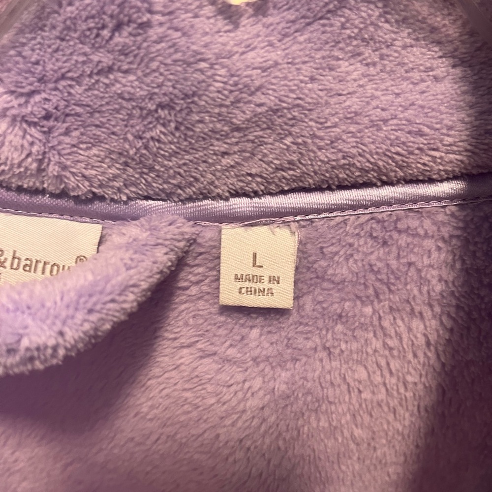 Croft & Barrow Purple Shawl Collar Robe - Picture 5 of 5